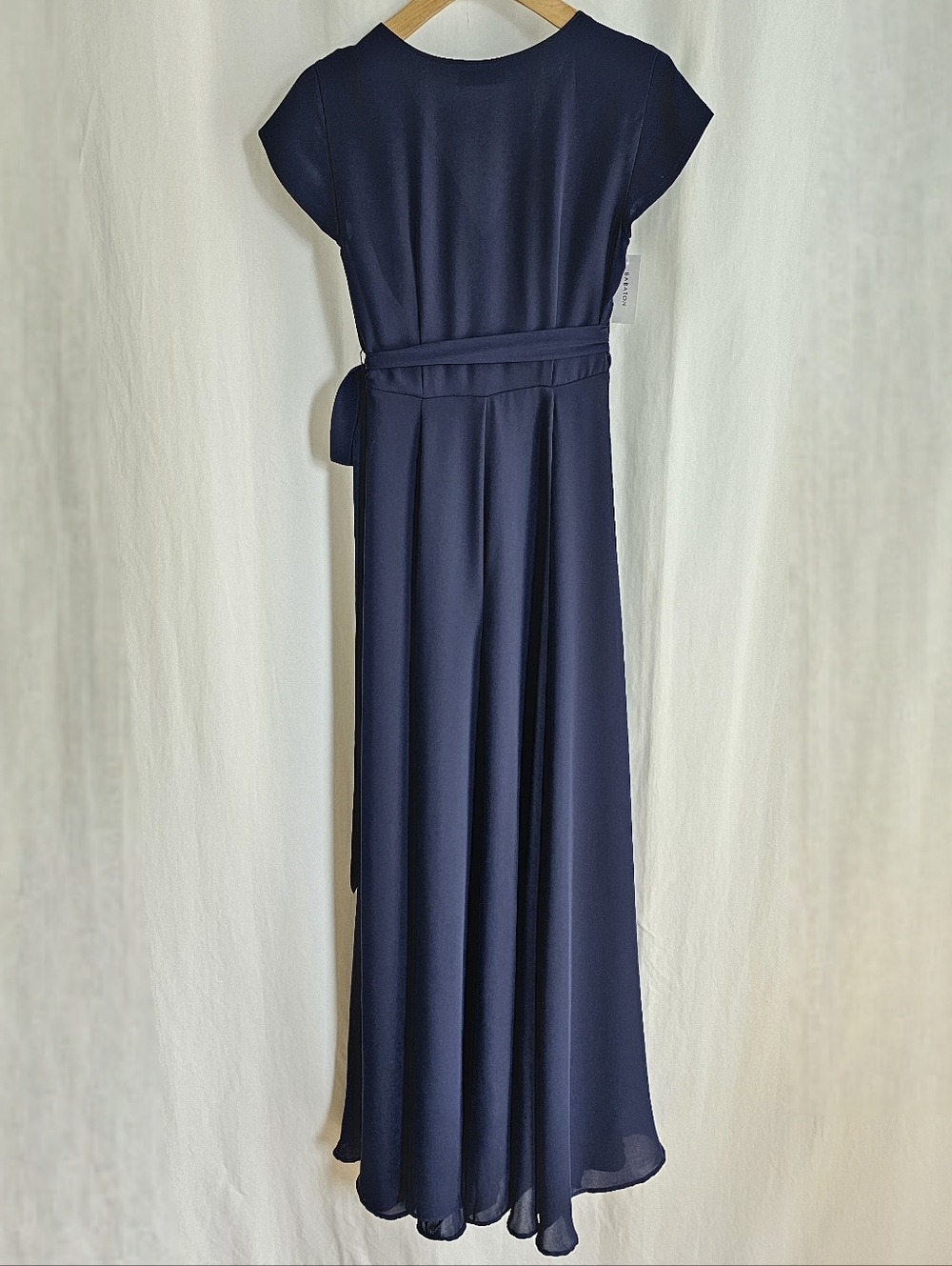 Aritzia Babaton Lexia Short Sleeve Chiffon Wrap Maxi Dress - Picture 3 of 16